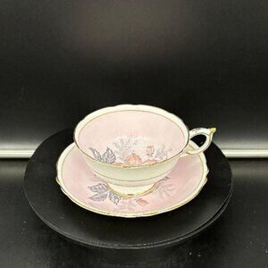 Vintage Paragon Double Warrant Pink Dogwood Wild Rose Pink Teacup and Saucer Set